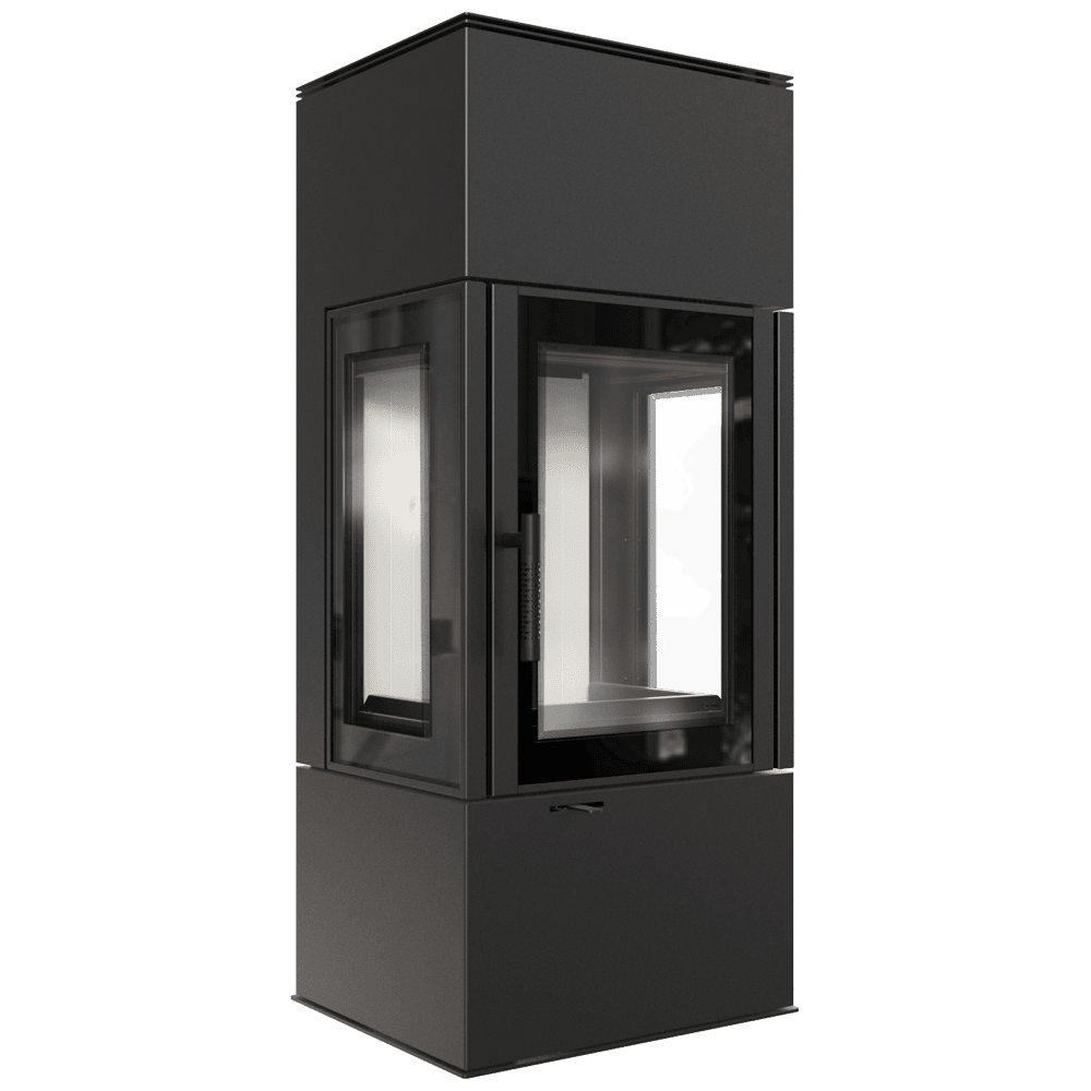 Kratki THOR VIEW Kaminofen 8 kW – Stahl Schwarz – Produktansicht 1