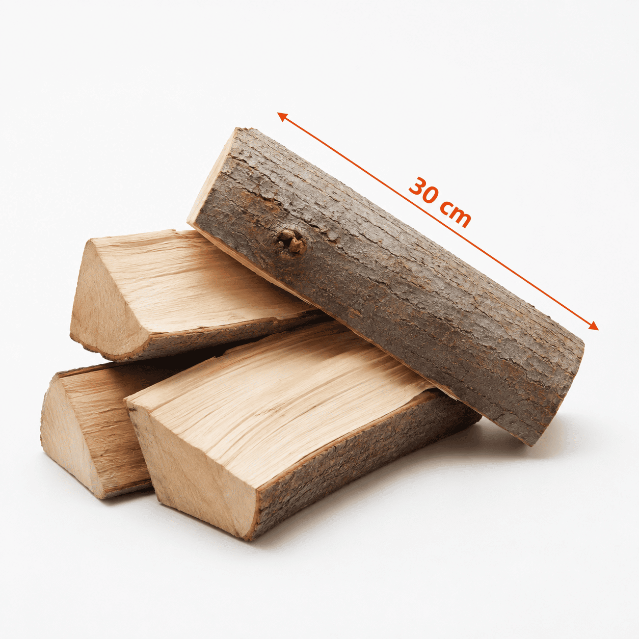 Kaminholz Buche, kammergetrocknet, 30 cm Scheitlänge – 1 RM – Produktansicht 1