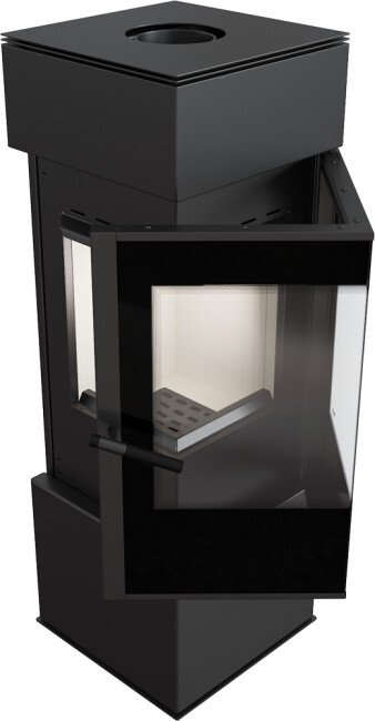 Kratki THOR VIEW Kaminofen 8 kW – Stahl Schwarz – Produktansicht 3