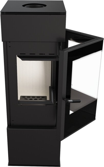 Kratki THOR VIEW Kaminofen 8 kW – Stahl Schwarz – Produktansicht 13
