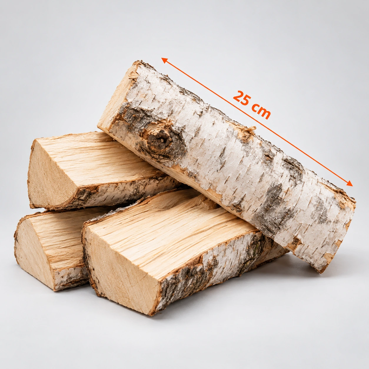Brennholz Birke 25 cm, kammergetrocknet – 1 RM – Bild 2