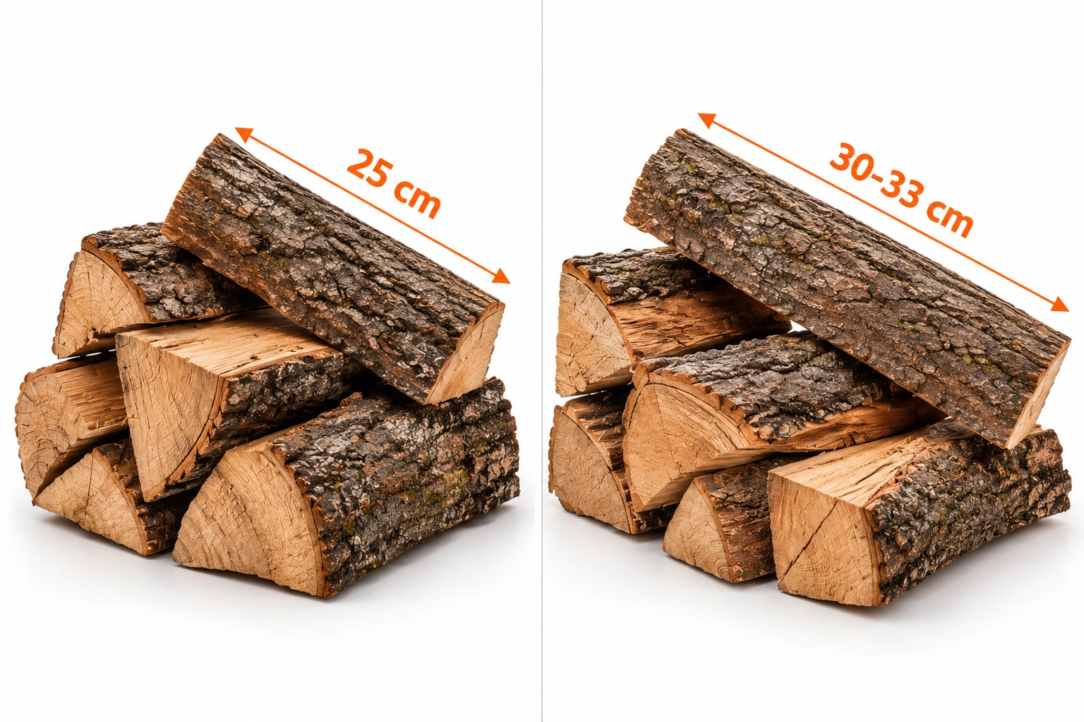 Brennholz Eiche 25 cm, kammergetrocknet – 1 RM – Bild 2